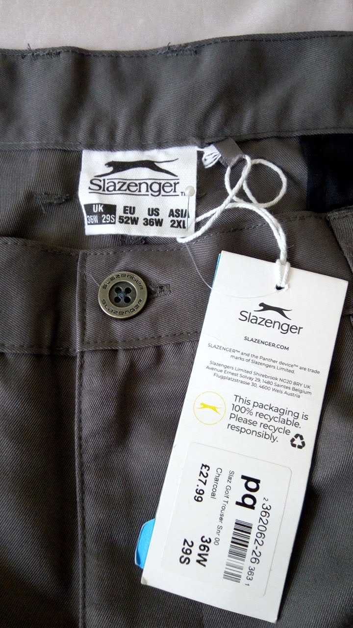 Брюки мужские Slazenger Новые  р W36 L29