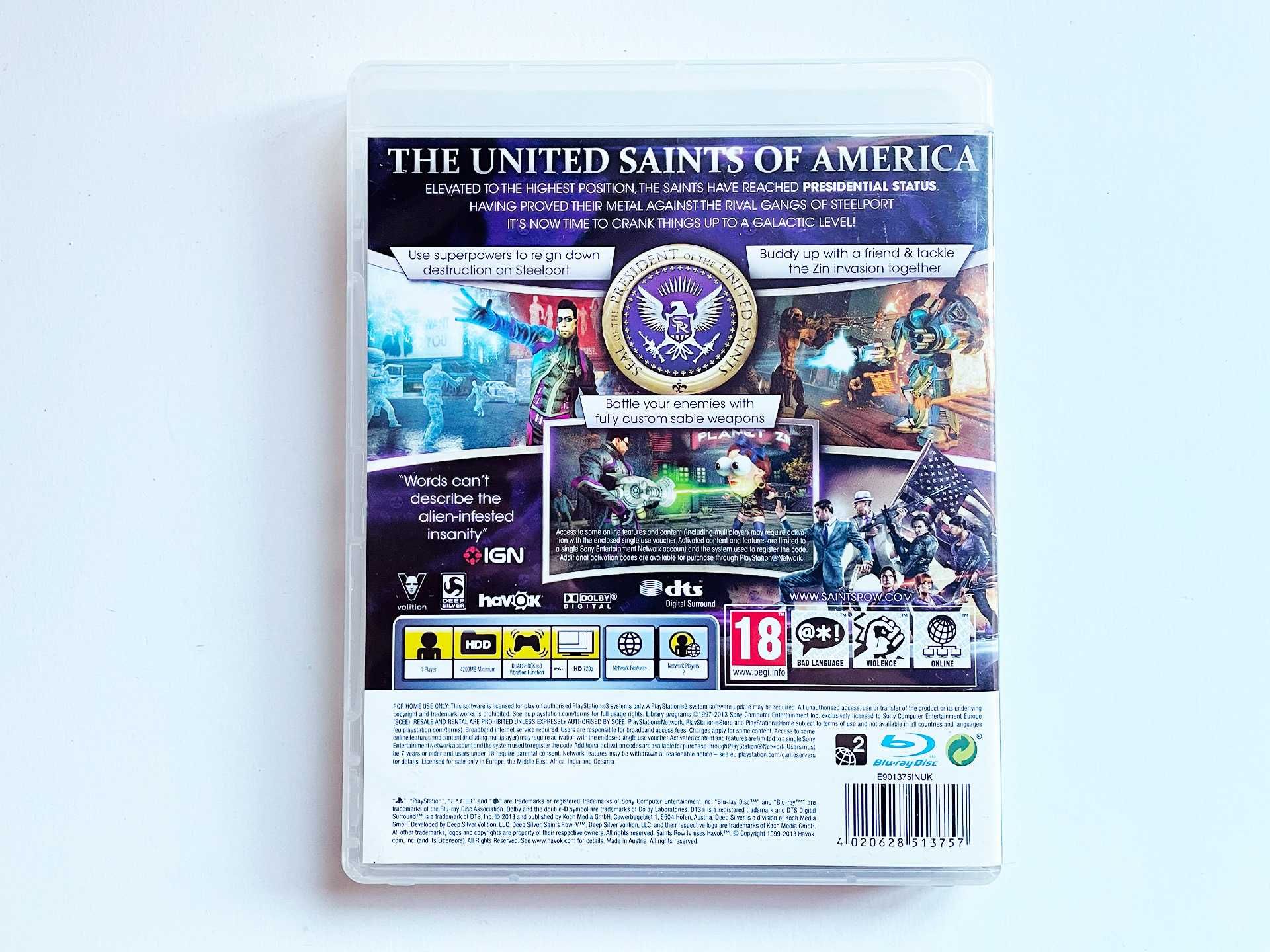 Saints Row IV PS3 Playstation 3 (Commander in Chief Edition)