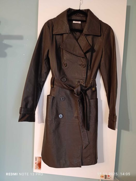 płaszcz skórzany Orsay