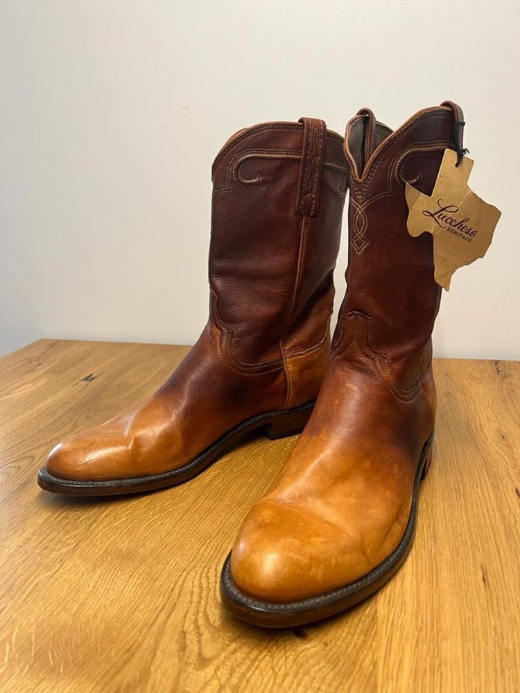 Kowbojki Lucchese heritage US 9,5 EU 42 43 Roper boots skórzane cowboy