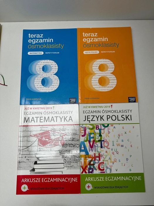 zestaw na egzamin ósmoklasisty matematyka i język polski