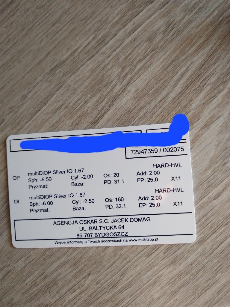 Sprzedam okulary progresywne damskie  minusy z diopriami OL-6.00,OP-6.