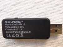 Тестер цветной USB 10 в 1 ваттметр емкость Keweisi Kowsi KWS-MX18