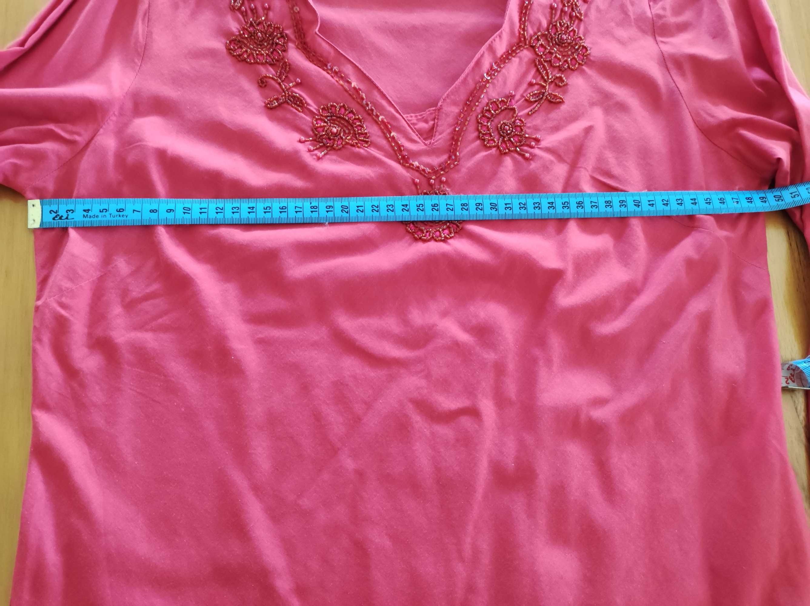 Śliczna tunika-bluzka firmy Share w kolorze fuksji M/L.