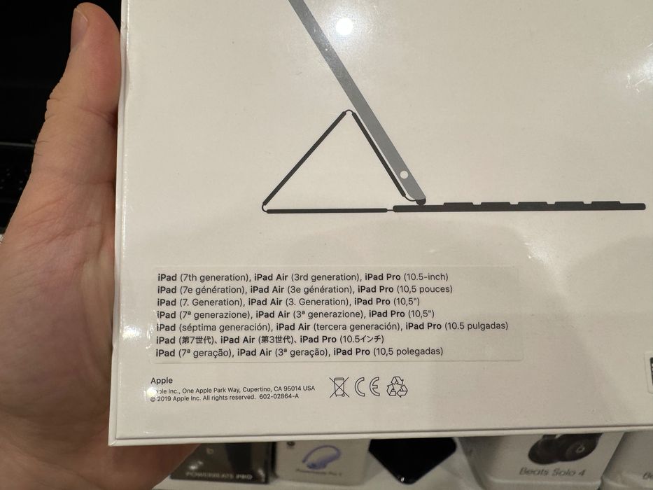 Apple Smart Keyboard iPad 7 8 9 10.2 Air 3 Pro 10.5 клавіатура MX3L2