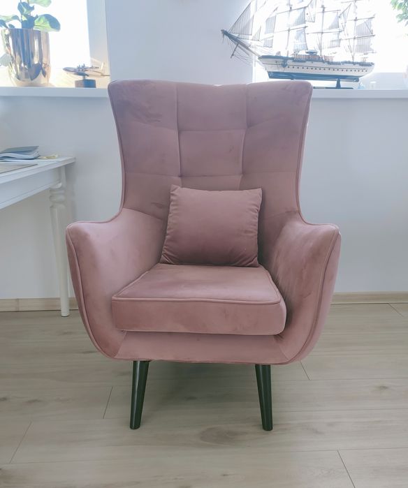 Piękny fotel uszak salon sypialnia dzieci stan bardzo dobry czys