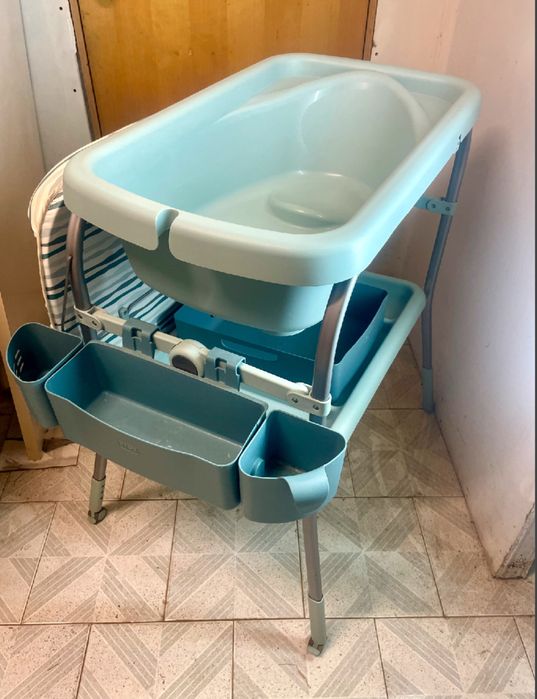 Banheira crianca com trocador Chicco com caixa original