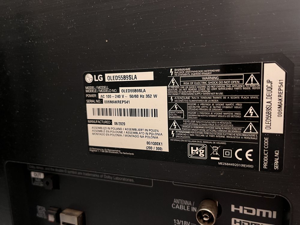 Telewizor LG OLED 55” 120hz