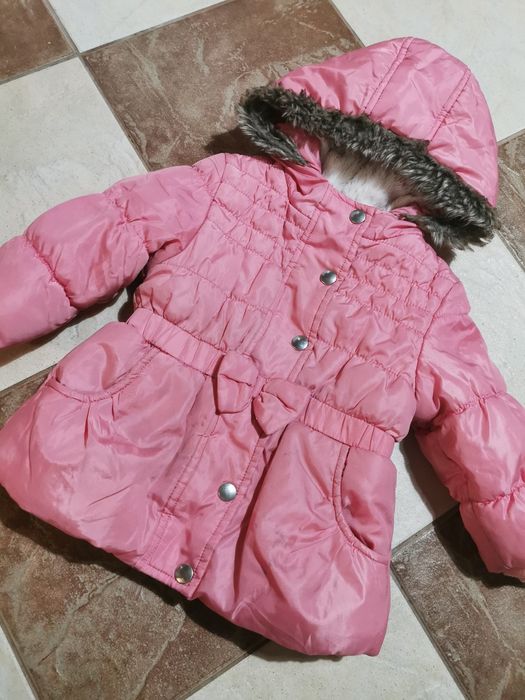 Kurtka zimowa dla dziewczynki dziewczęca 92