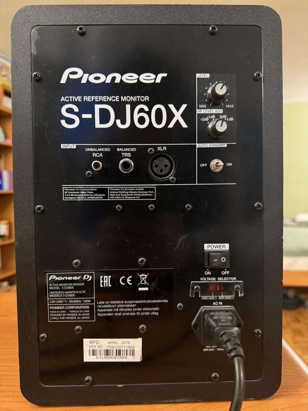 Głośnik aktywny Monitor studyjny Pioneer S-DJ60X