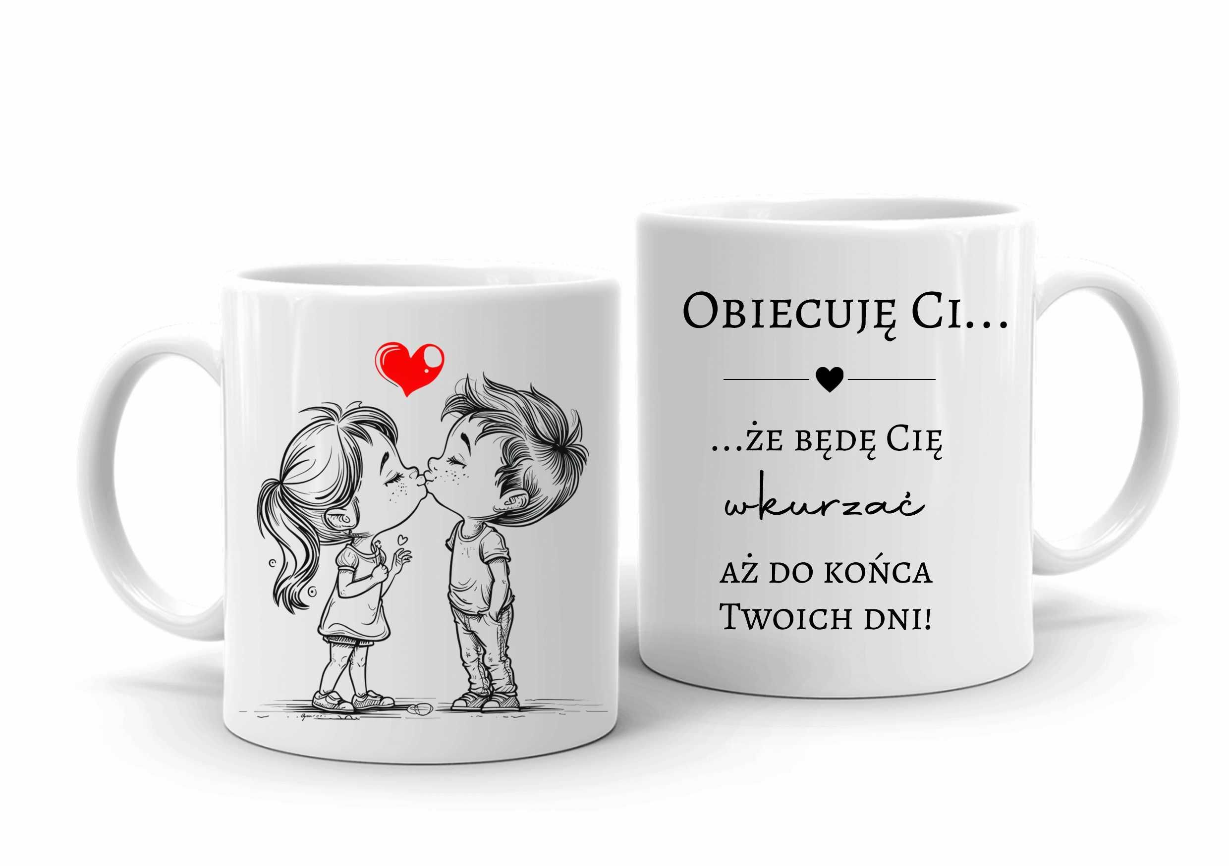 KUBEK na walentynki, prezent na WALENTYNKI