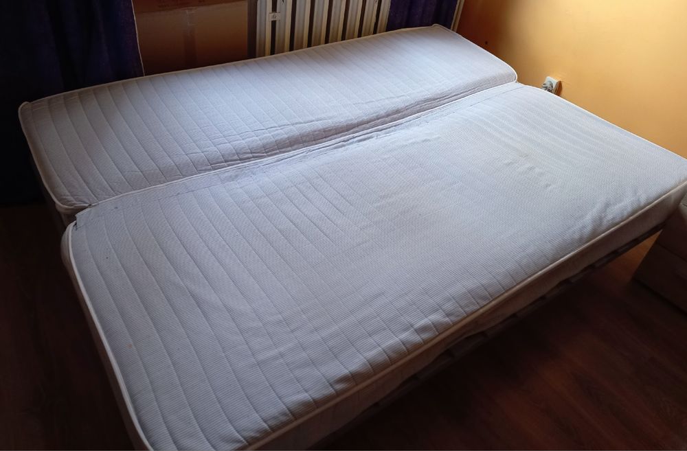 Łóżko SOFA rozkładana IKEA BEDDINGE stelaż, materac, pojemnik