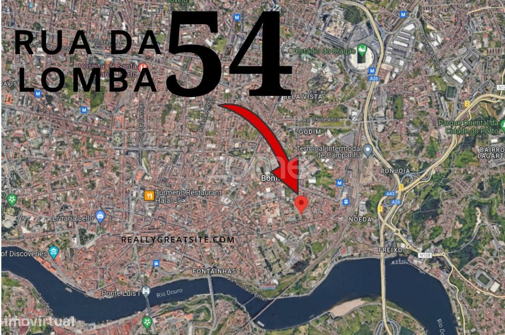 Moradia T2 em lote com 113 m2 de terreno, centro do Porto