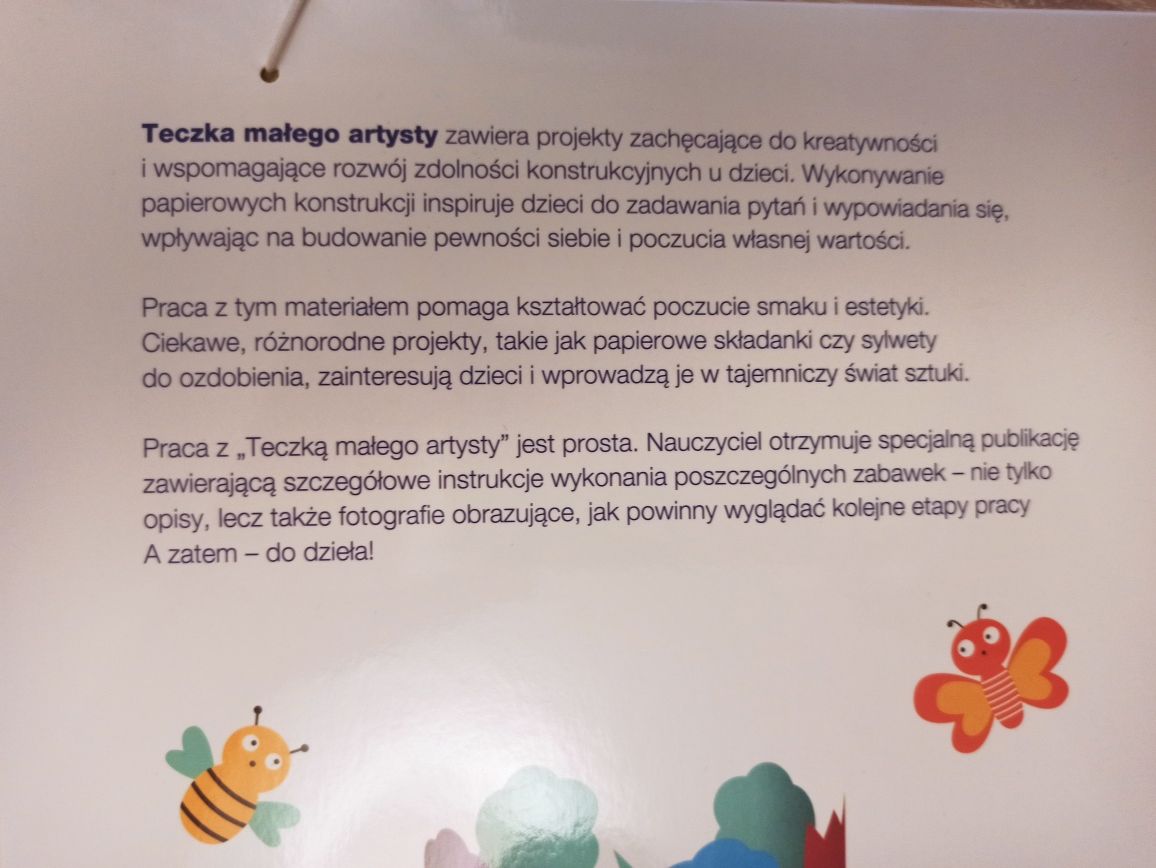 Teczka małego artysty, pomoce dydaktyczne