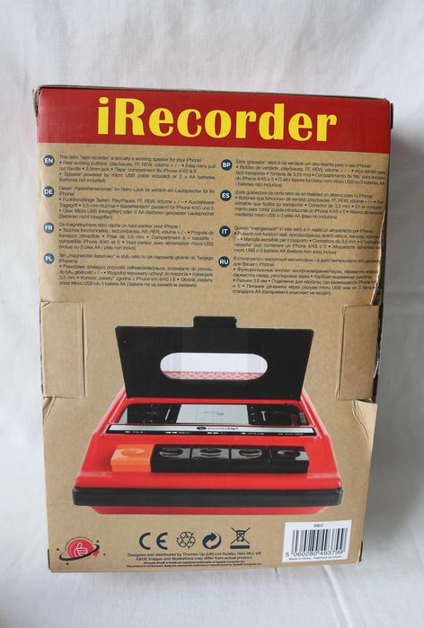 Cassette I'Recorder - Nowy Głośnik do iPhone'a/iPoda mp3, mp4, Spotify