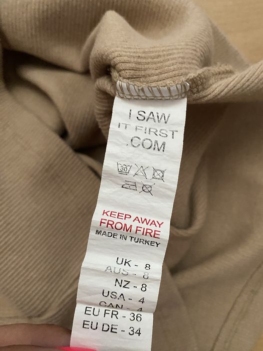 Sukienka prążek beżowa S/M