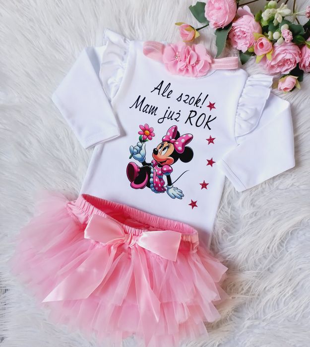 Komplet na pierwsze urodziny dla dziewczynki