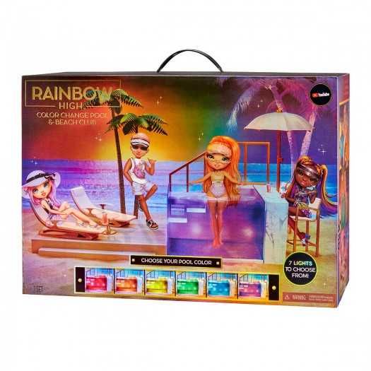 Набор для кукол Rainbow High Pacific Coast- Вечеринка у бассейна