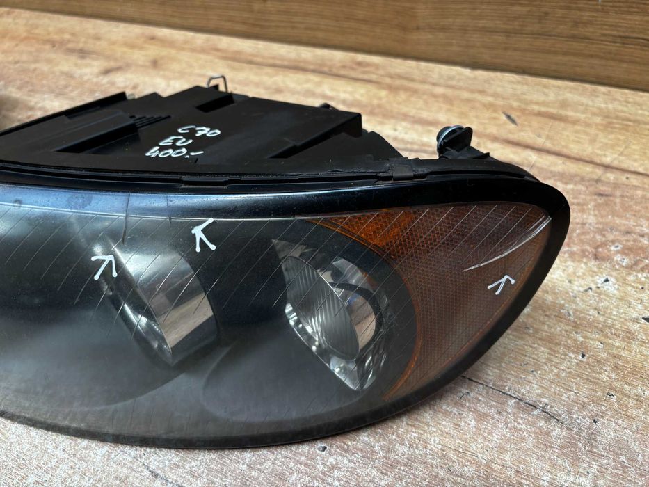 Lampa przednia lewa prawa Volvo C70