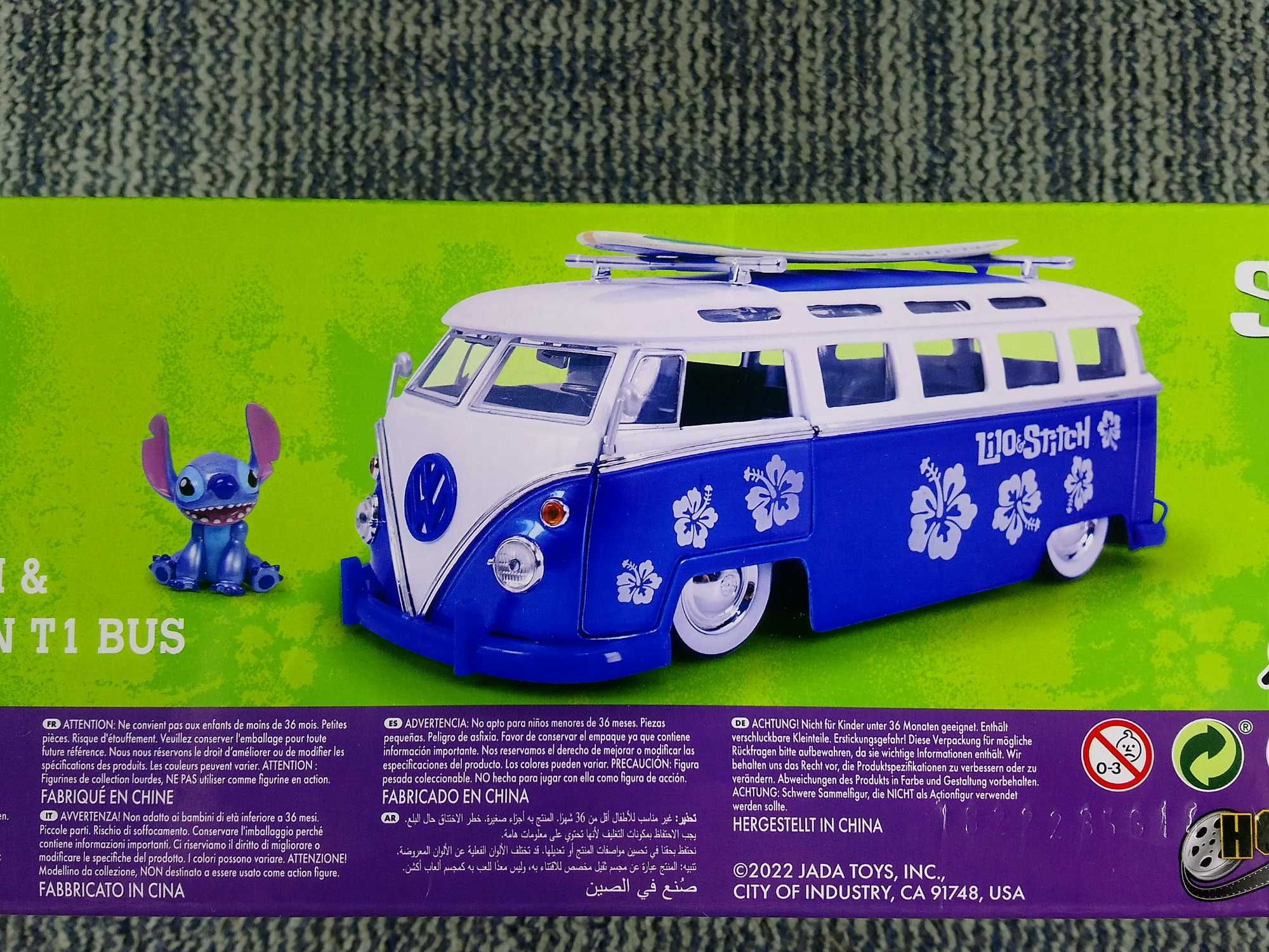 Авто модель Фольксваген Jada Toys 1:24 Volkswagen T1 Bus and Stich