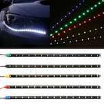 Duas Tiras LED AZUL 12V - p/ Carro/ Mota/ Computador/ Scooter/ Trotin.