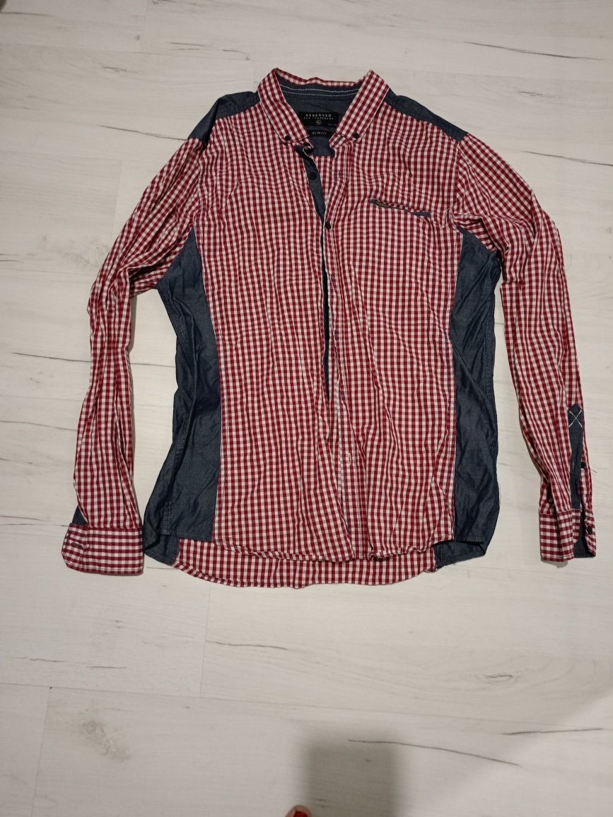 Dwupak męskich koszul Reserved r. XL slim fit