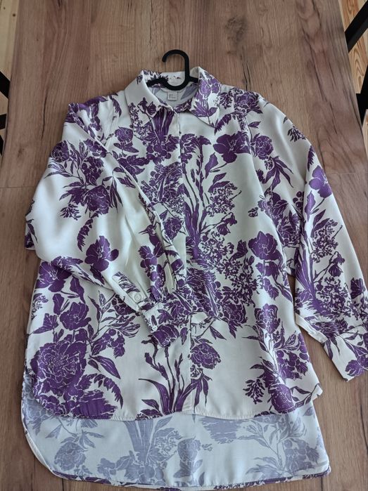 Piękna bluzka koszulowa H&M 34 100% wiskoza