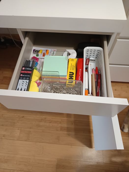 Secretária MALM branca, ikea