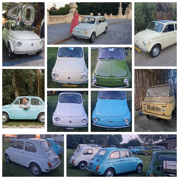 Fiat 500 - Samochód Auto do ślubu, event,film,zabytkowy, SAMBA klasyki
