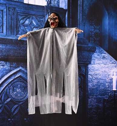 Zawieszka dekoracyjna czaszka, duch halloween