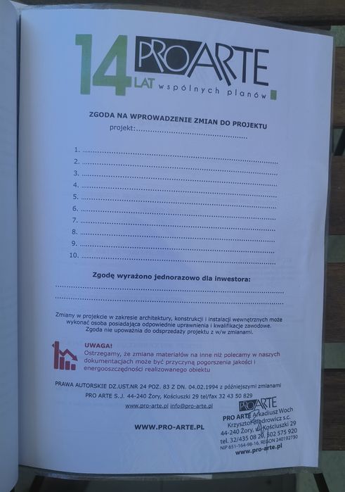 Projekt Domu Lens 2 C Murowany Całoroczny Pro-Arte Zapieczętowany