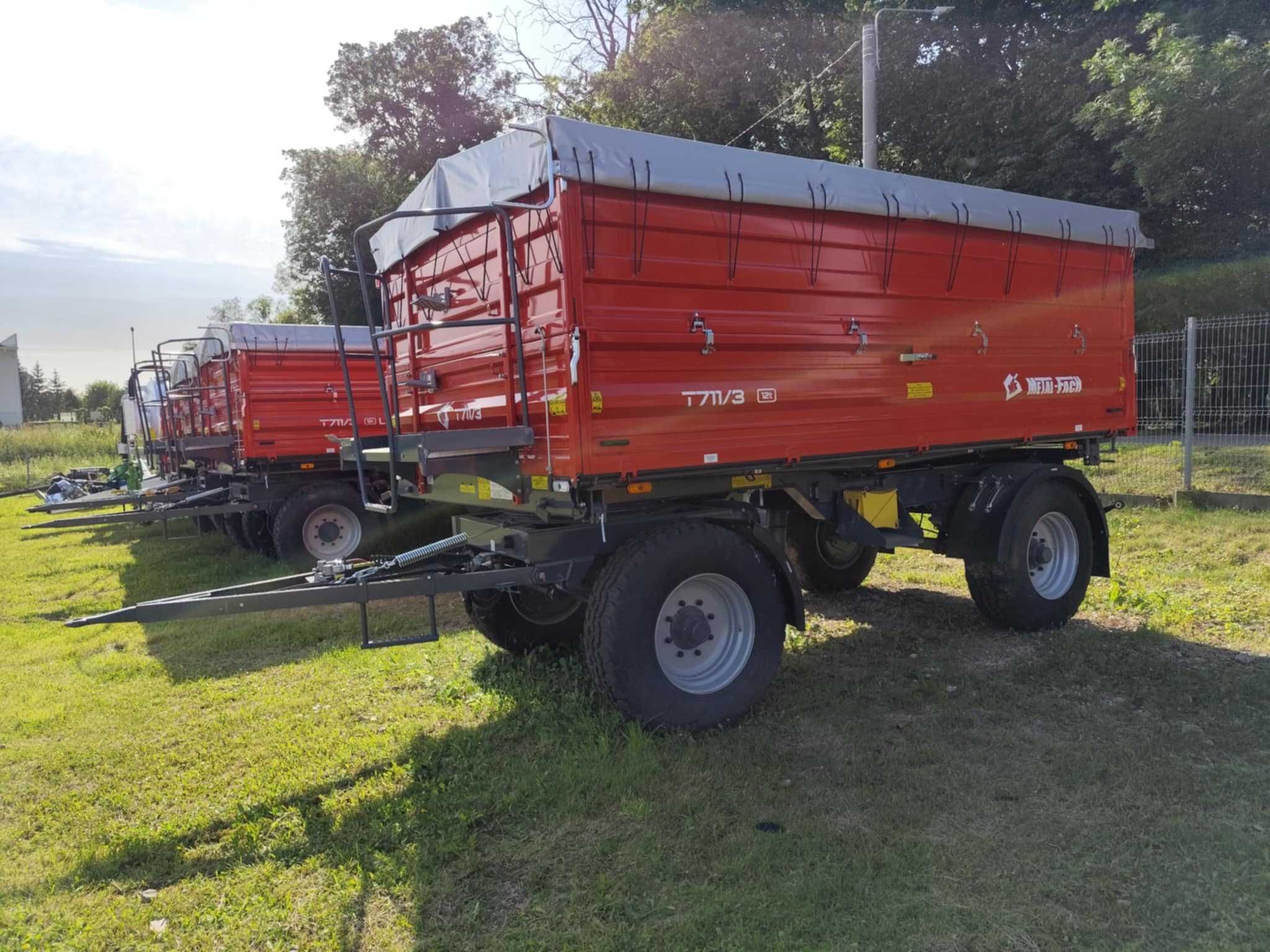Przyczepa rolnicza T711/3 12 ton Metal Fach