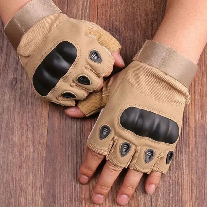 Перчатки тактические/ армейские/военные/защитные/солдатские беспалые