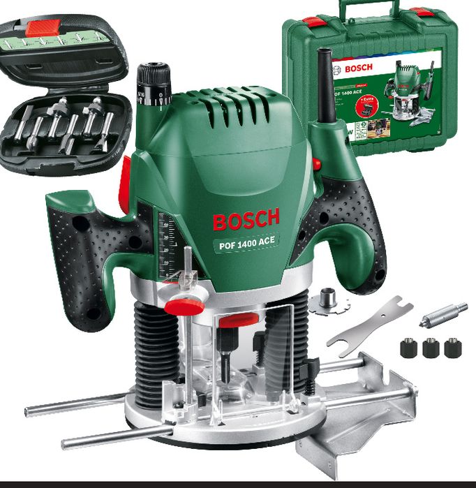 Новий. Фрезер Bosch POF 1400 ACE + набір фрез