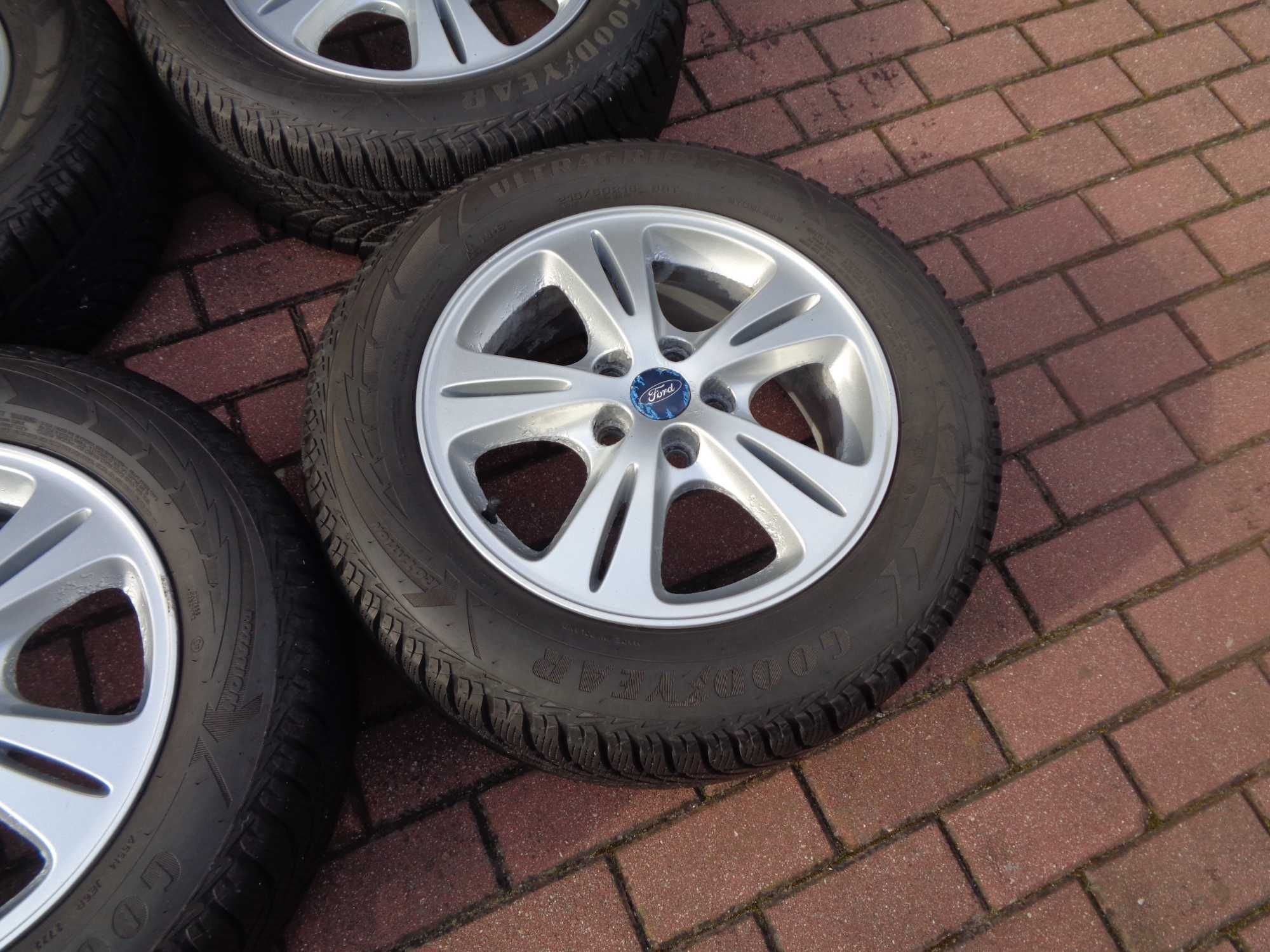 Alufelgi 16 Ford S-Max C-Max Mondeo z oponami zimowymi 22r wys 7mm ORG
