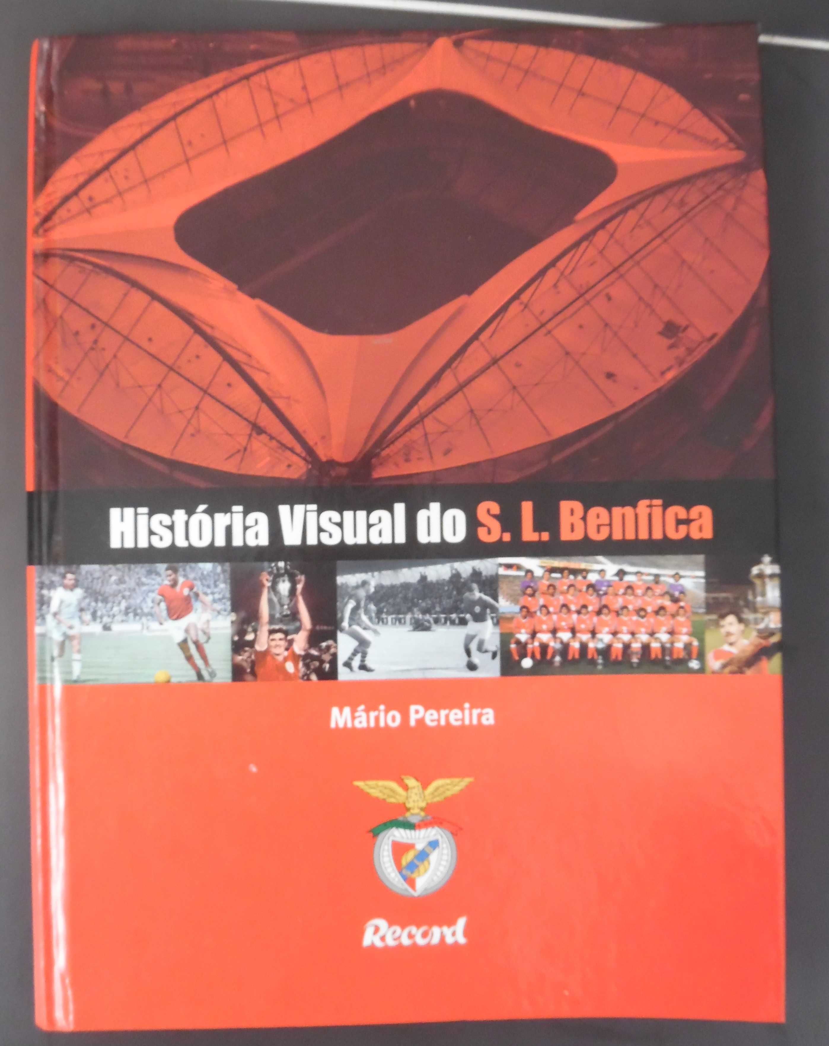 Livro História Visual do S.L. Benfica muito ilustrado. Clássicos.