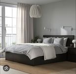 Cama casal malm castanha ikea