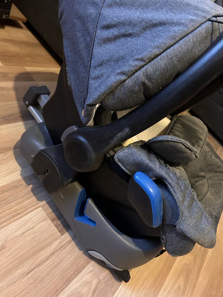Nosidełko + adapter isofix do auta jak nowe