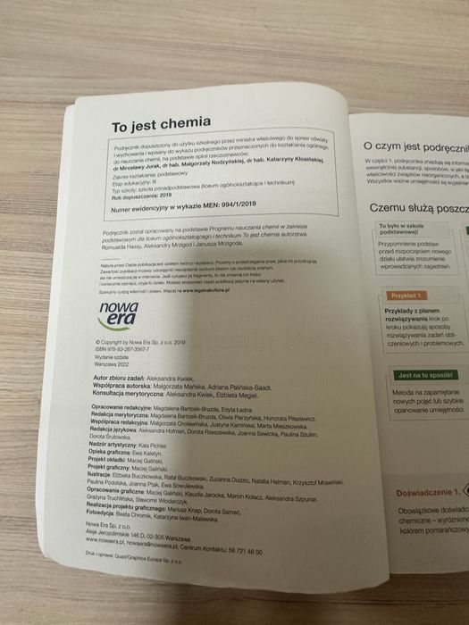 Chemia 1 podręcznik