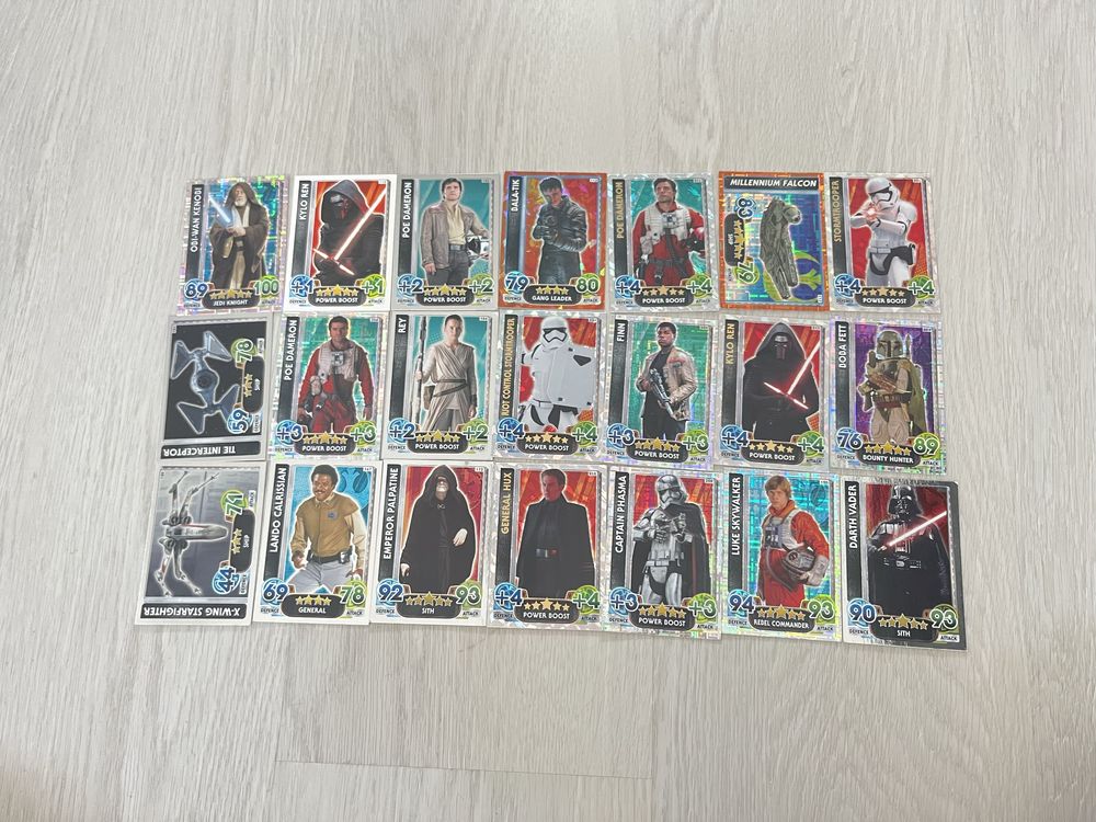 star wars karty topps limited darth vader luke skywalker boba fett