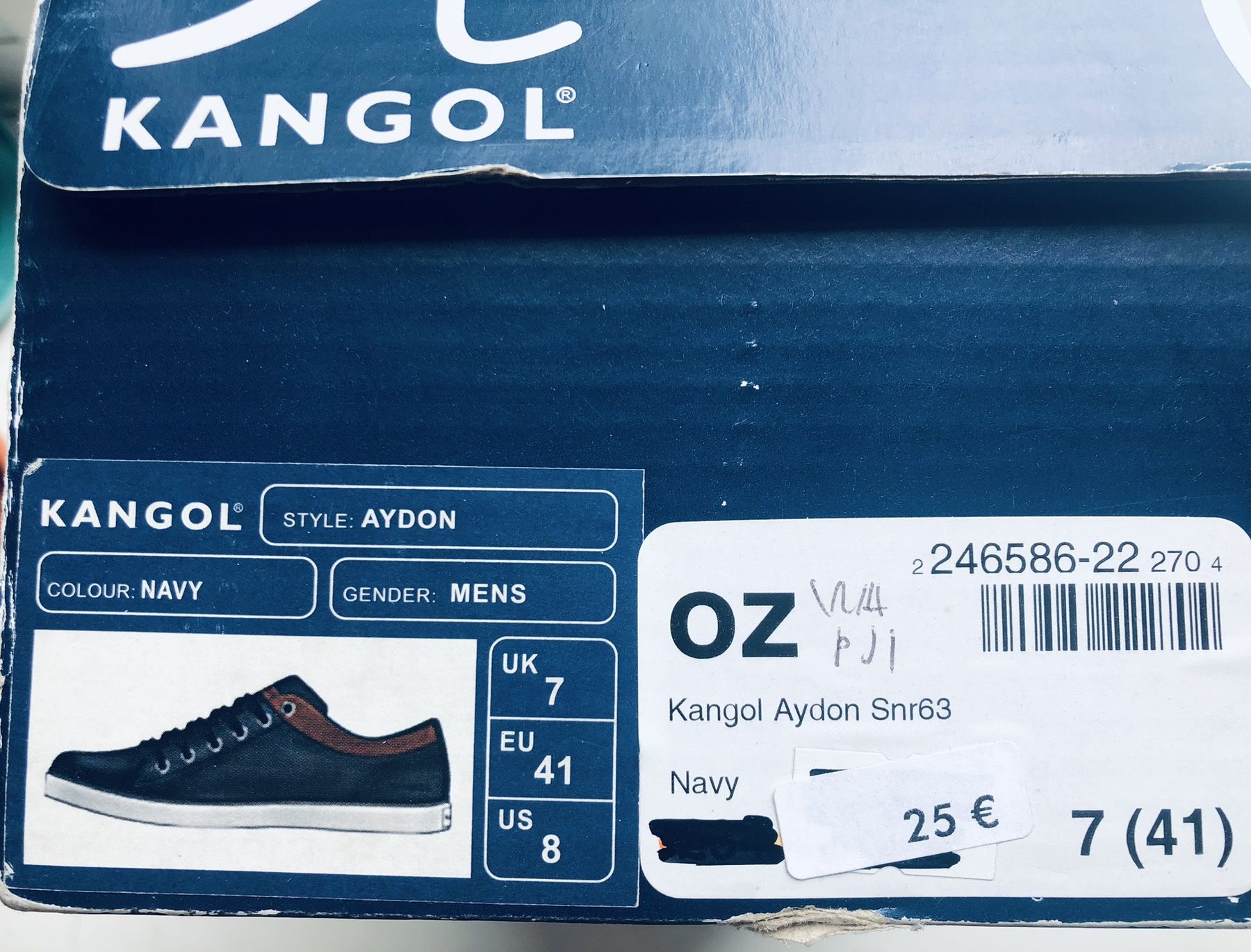 Kangol, мокасины джинсовые, р.41