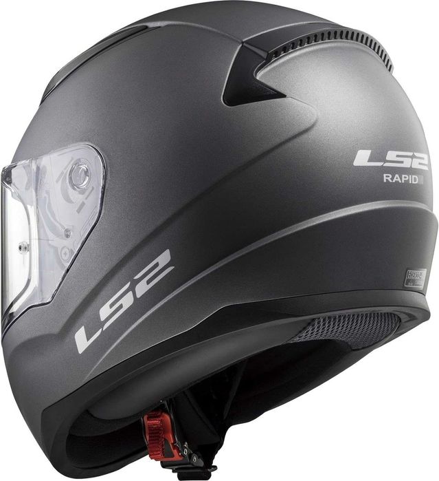 Мотошолом мотошлем LS2 Rapid Solid Titanic Matt/Black Matt