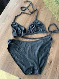 Strój kąpielowy dwuczęściowy bikini czarny M