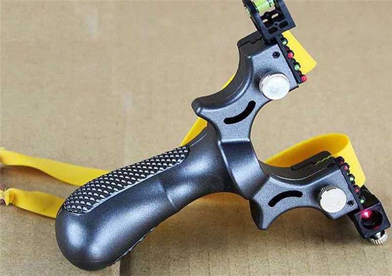 Fisga com laser borracha caça brinquedo profissional NOVO