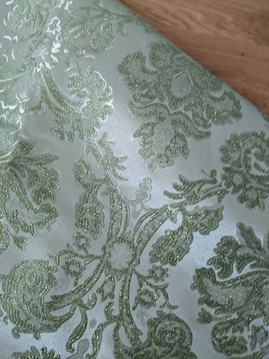 Штори жакард зеленого кольору