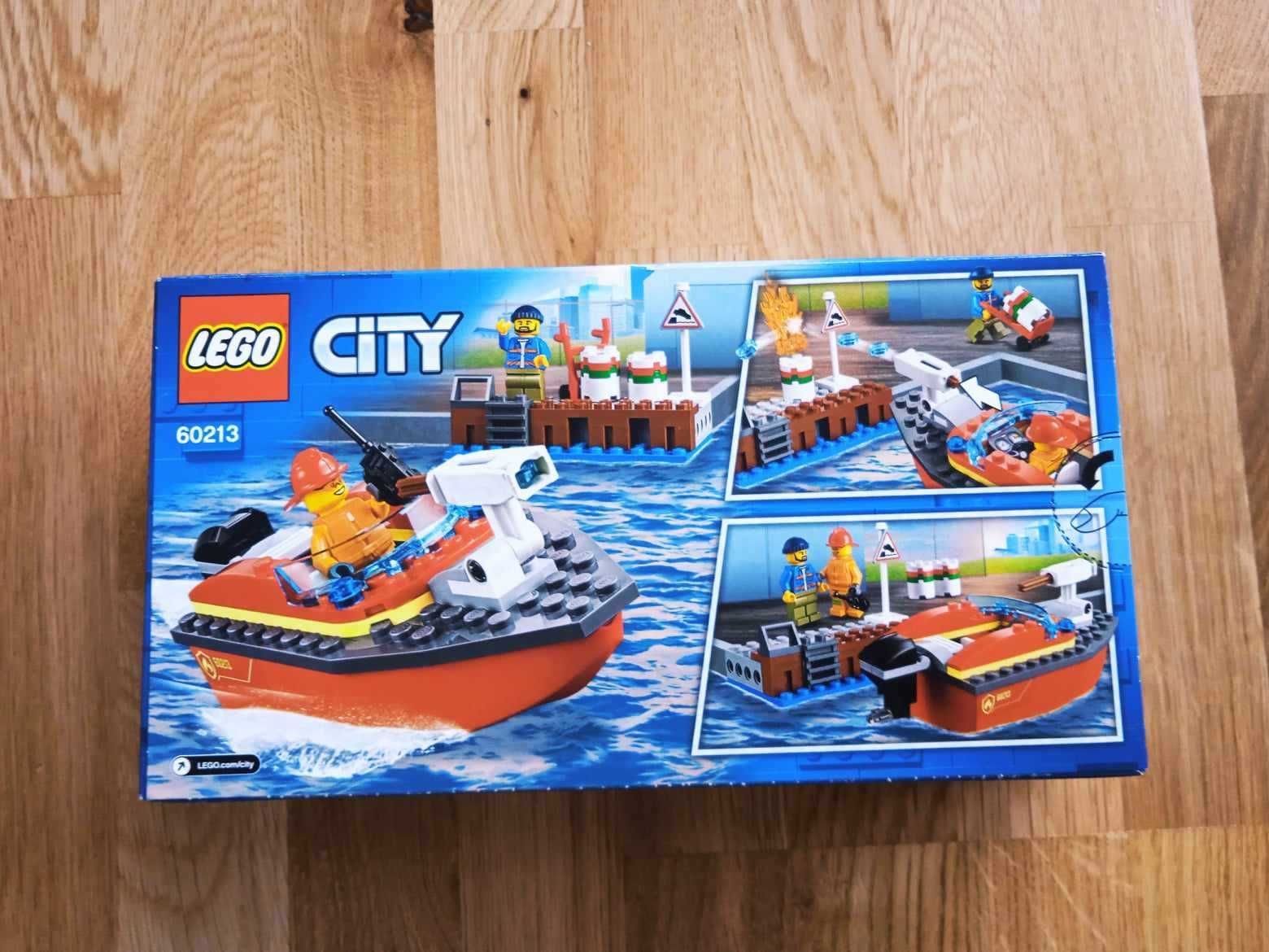 Lego 60213 City - Pożar w dokach/ łódź gaśnicza NOWE