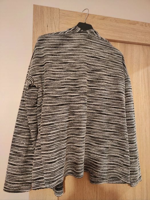 Czarno-szary kardigan/narzutka