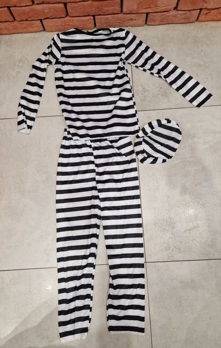 Kostium na bal przebierańców strój więzień