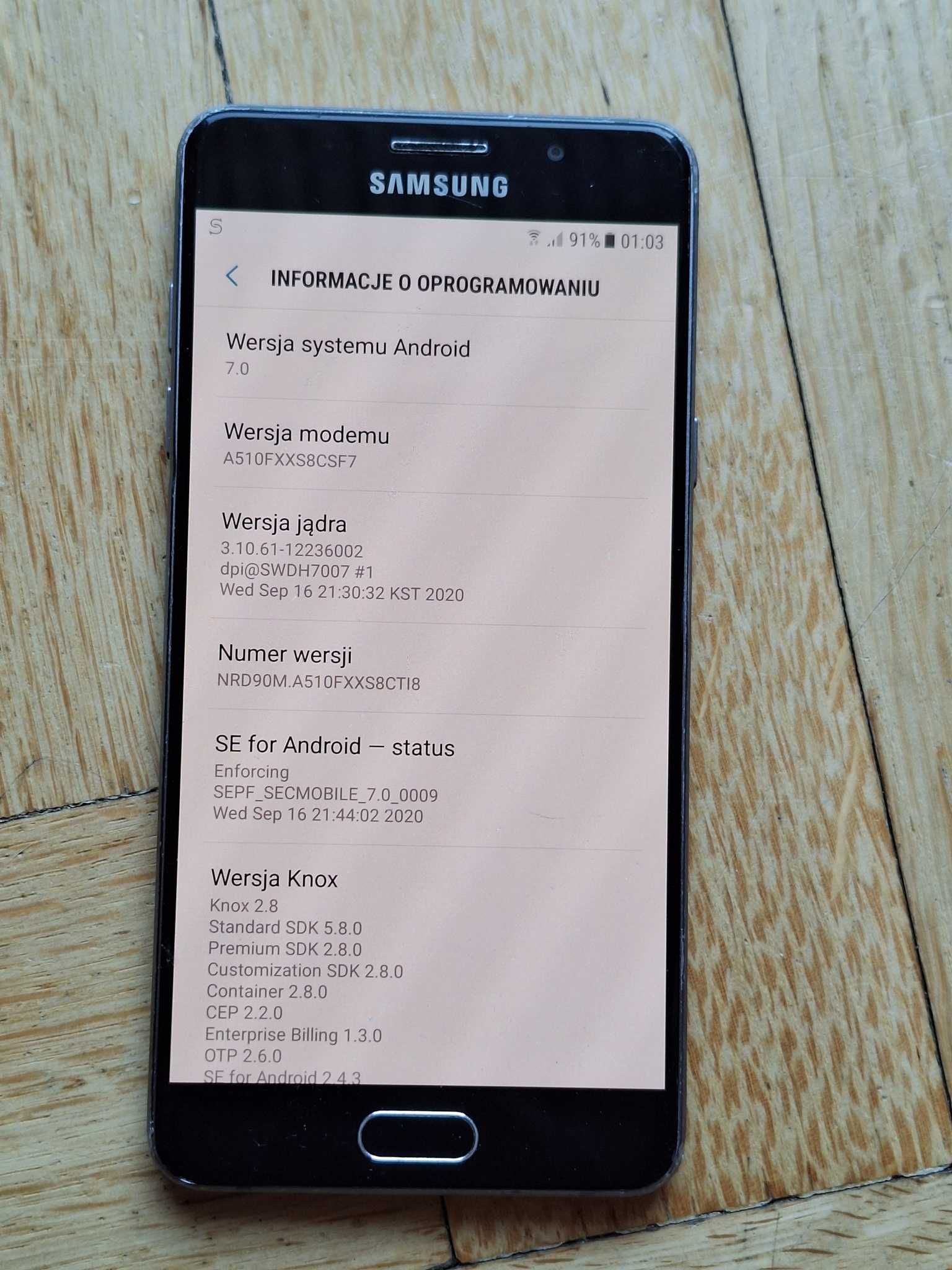 Samsung Galaxy A5(6), A5(2016) -2GB/16GB + ładowarka, kabel, słuchawki