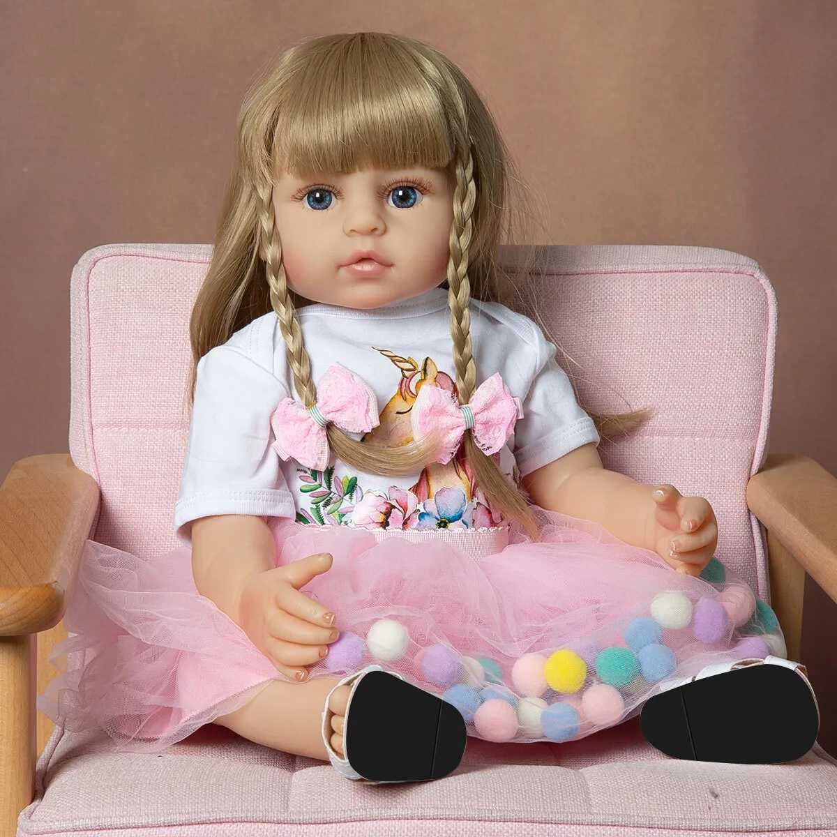 Силиконовая кукла Реборн (RebornDolls) девочка 55 см